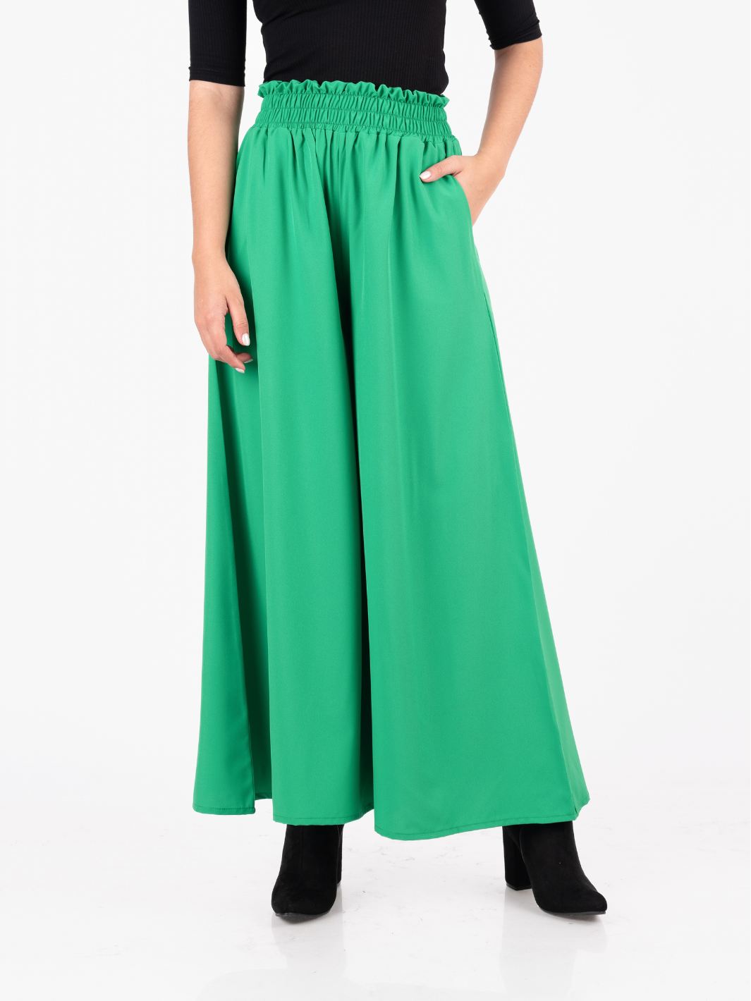 Pantalón Utility Para Mujer WonderWink - Verde Oliva, Múltiples Bolsillos, Cintura Elástica Trasera, Talla Plus