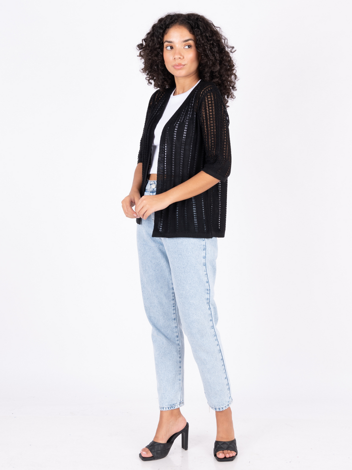 CAPA TEJIDA ELIA - NEGRO