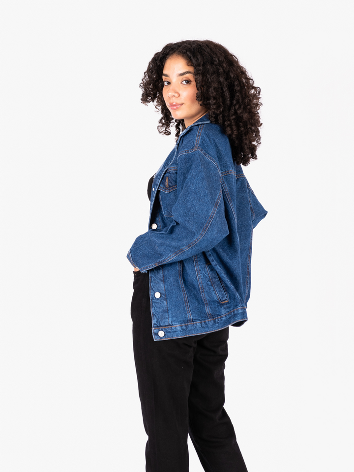 CASACA JEAN AREZZO - AZUL