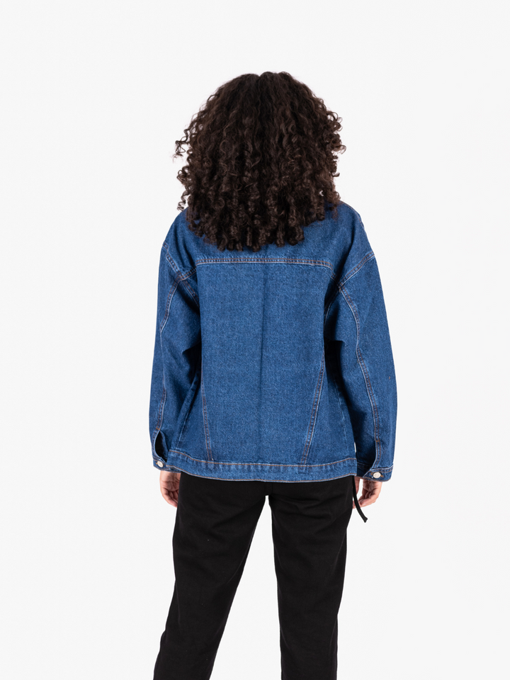 CASACA JEAN AREZZO - AZUL