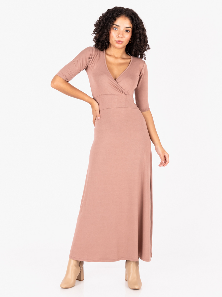 VESTIDO LARA - MARRON HUMO