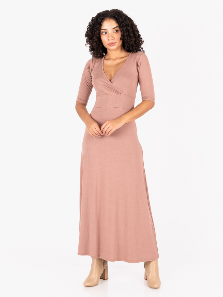 VESTIDO LARA - MARRON HUMO