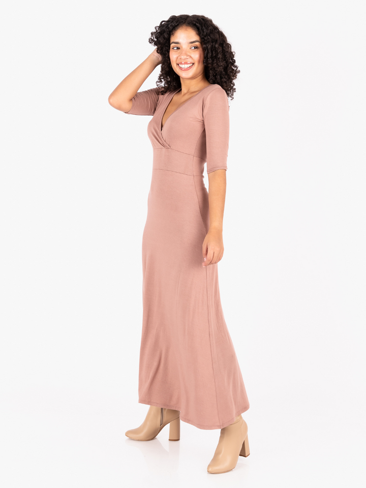 VESTIDO LARA - MARRON HUMO