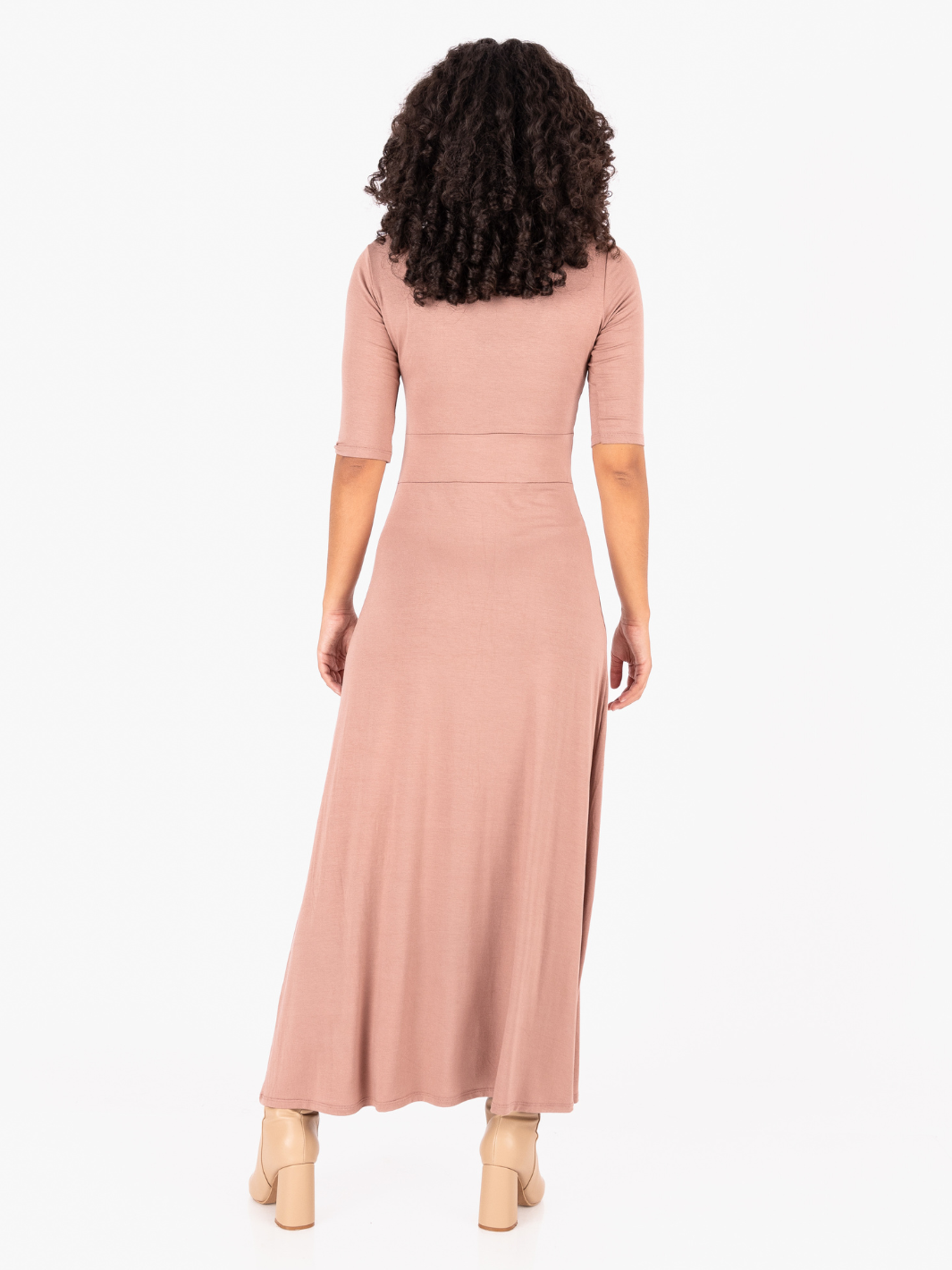 VESTIDO LARA - MARRON HUMO
