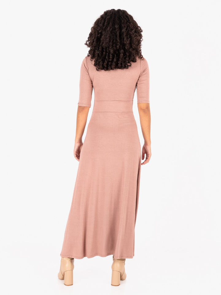 VESTIDO LARA - MARRON HUMO