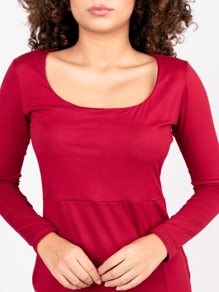 VESTIDO CHLOE - CONCHE VINO