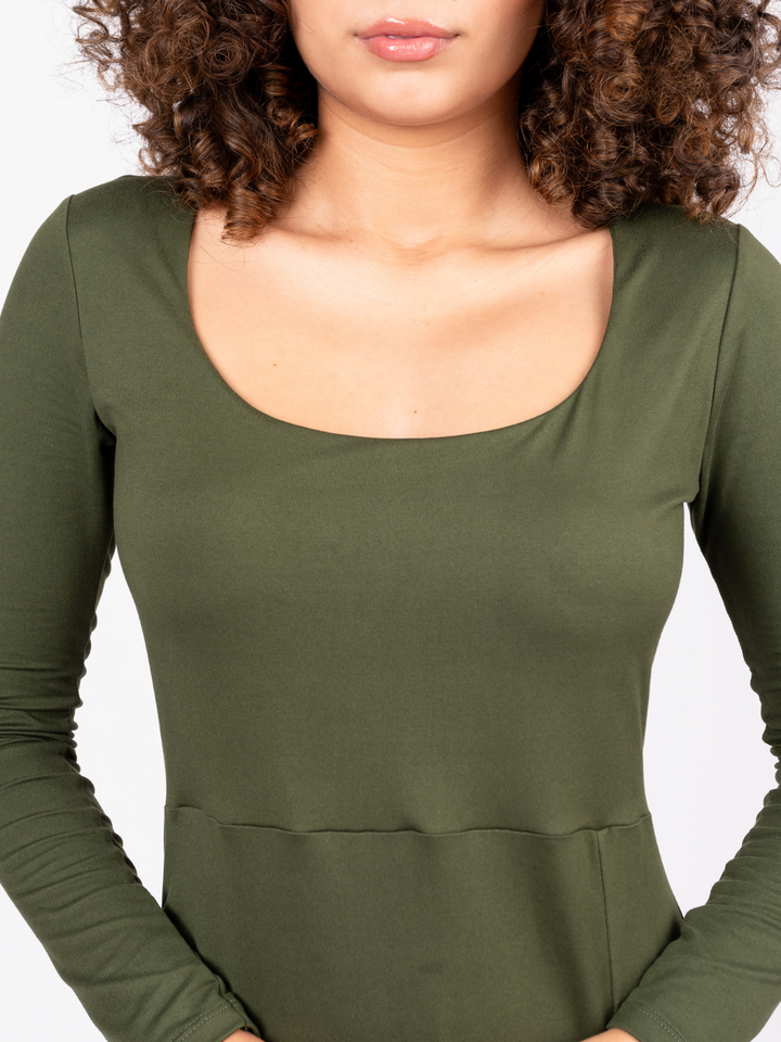 VESTIDO CHLOE - VERDE MILITAR