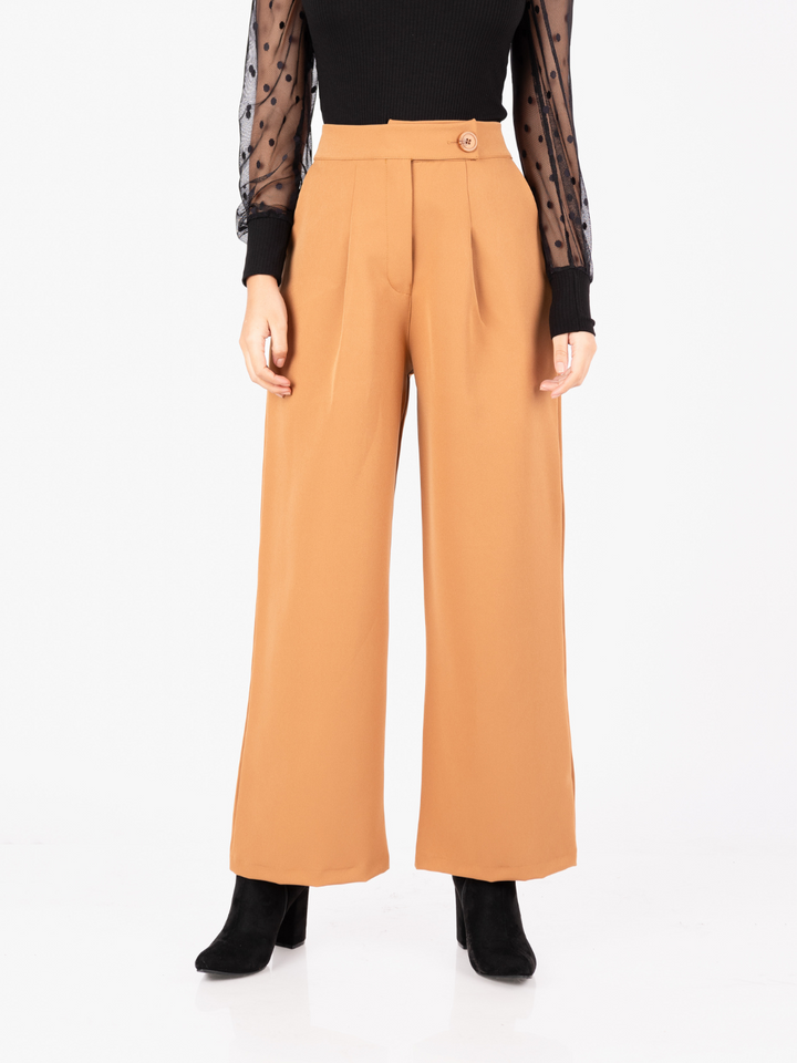 PANTALON DONNA - CAMEL