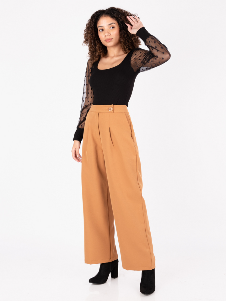 PANTALON DONNA - CAMEL