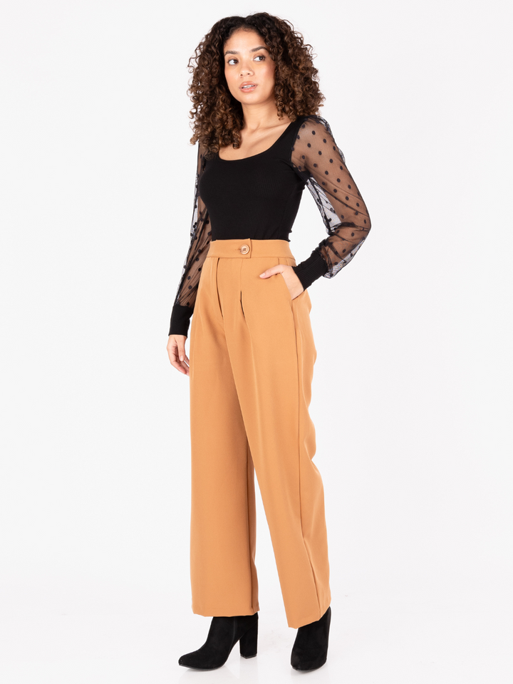 PANTALON DONNA - CAMEL