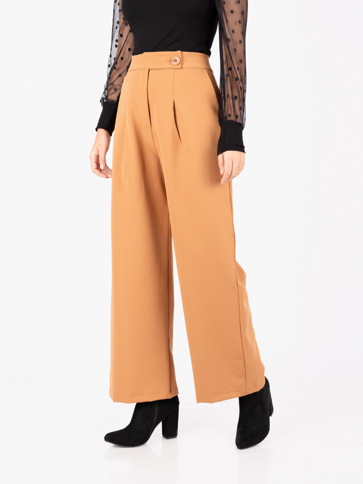 PANTALON DONNA - CAMEL