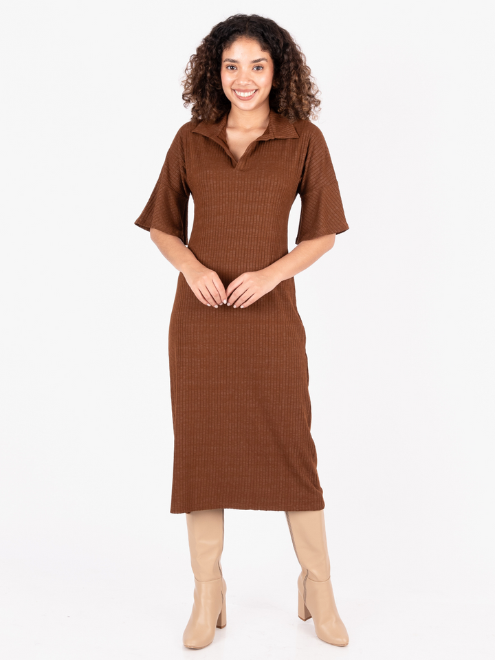 VESTIDO SYLVIE - TOFFEE