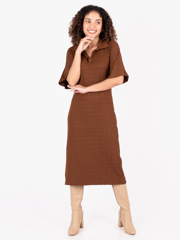 VESTIDO SYLVIE - TOFFEE