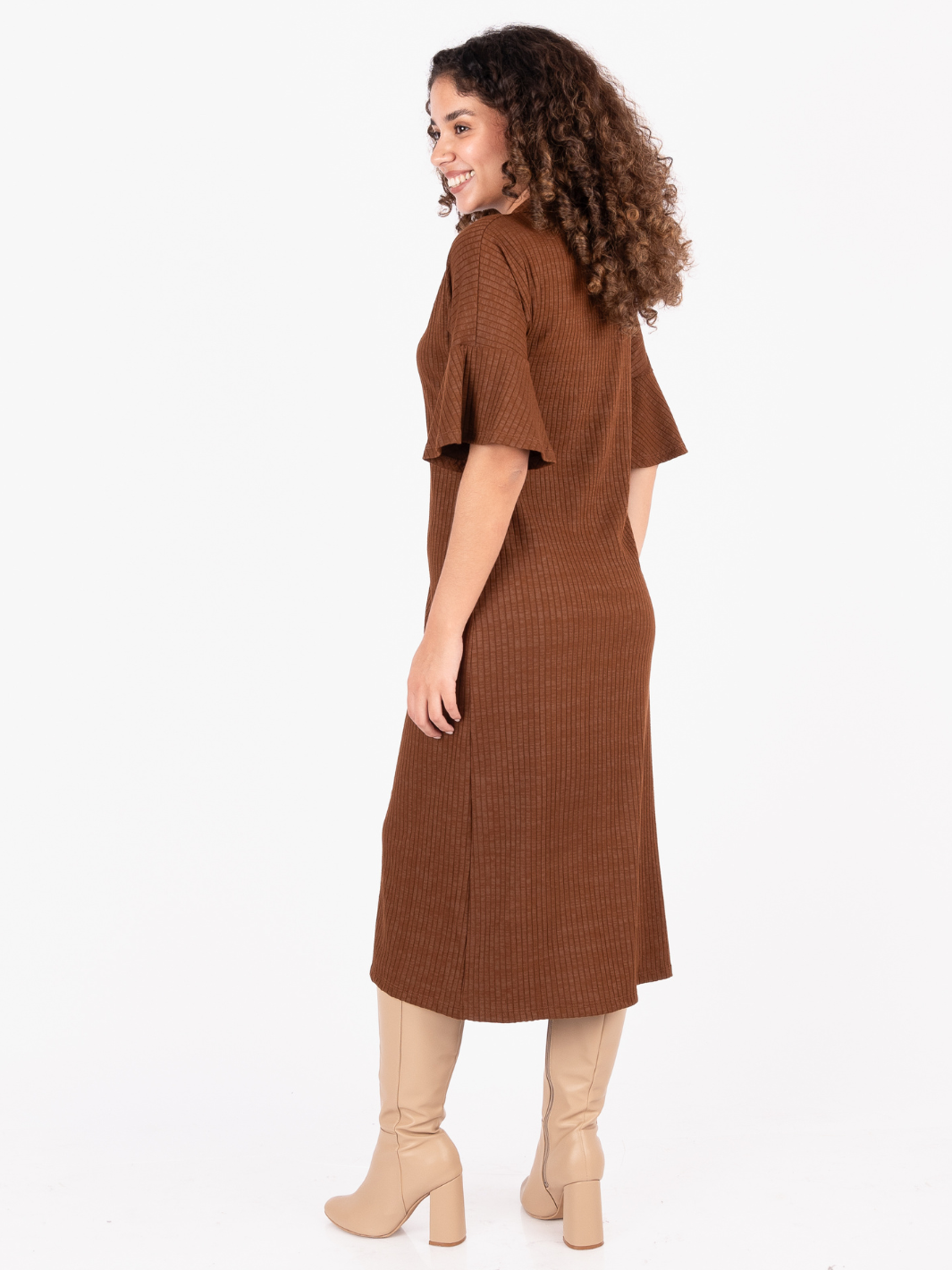 VESTIDO SYLVIE - TOFFEE