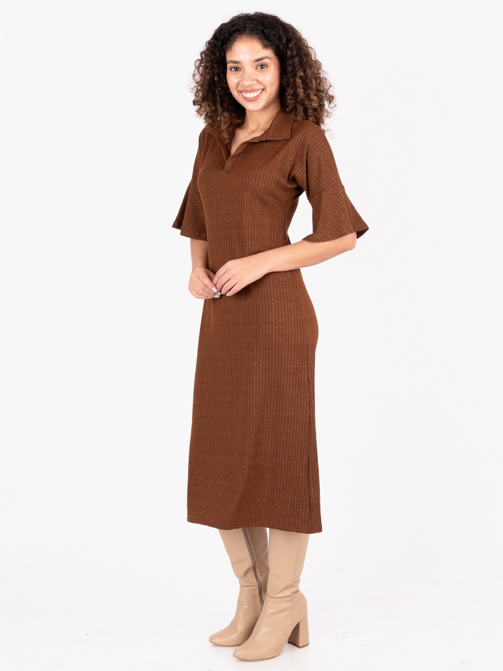 VESTIDO SYLVIE - TOFFEE