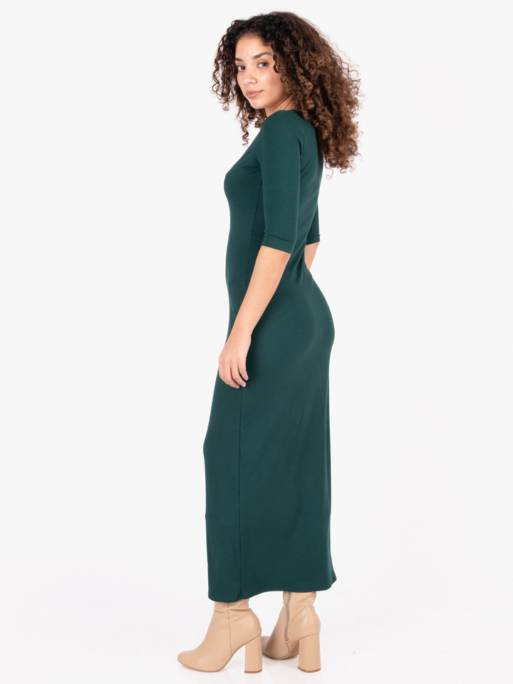VESTIDO ROMINA - VERDE BOTELLA