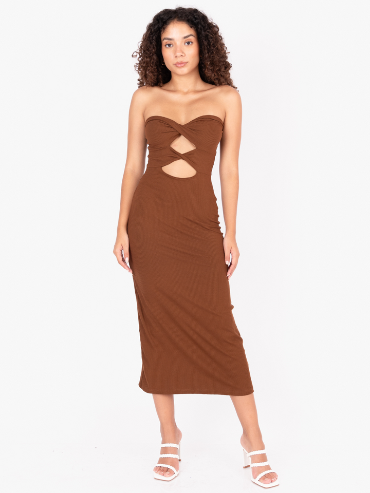 VESTIDO LIZZIE - MARRON