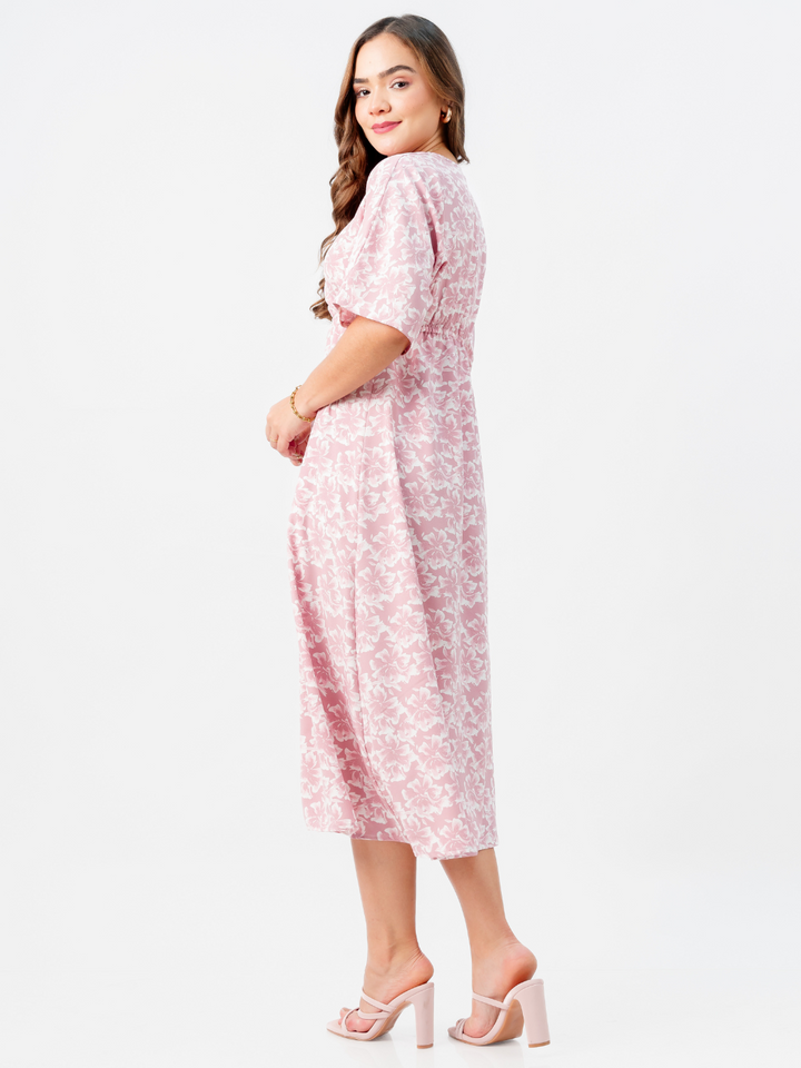 VESTIDO RENATA - PALO ROSA