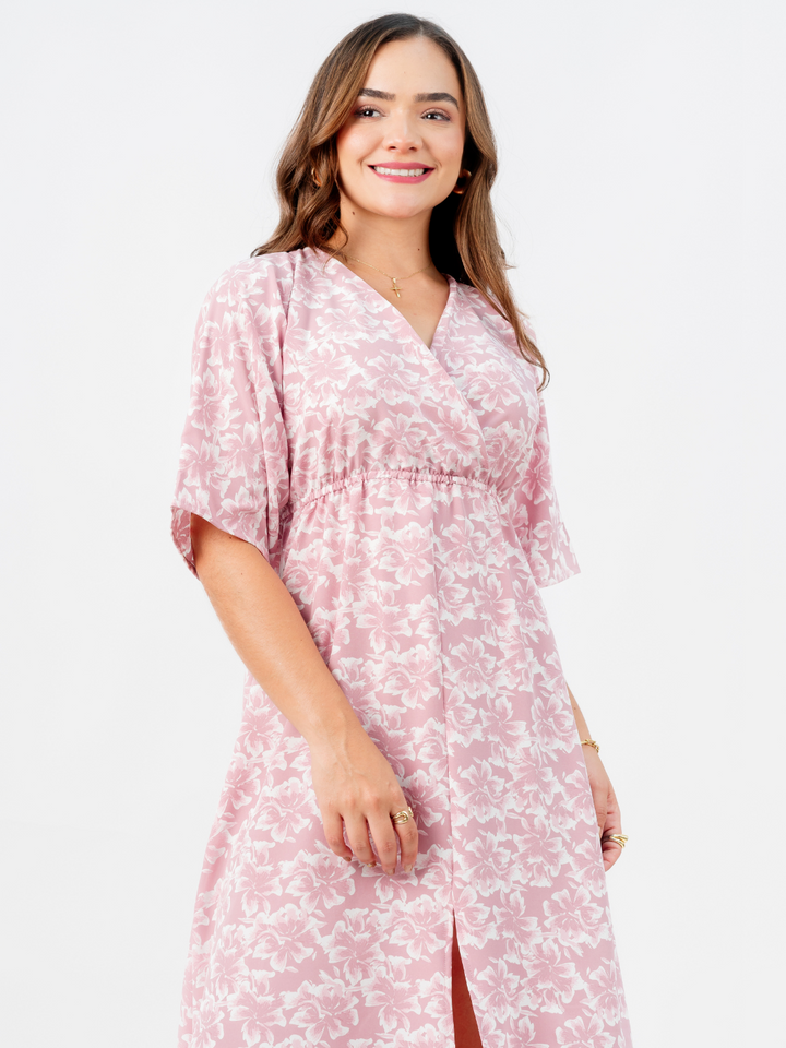 VESTIDO RENATA - PALO ROSA