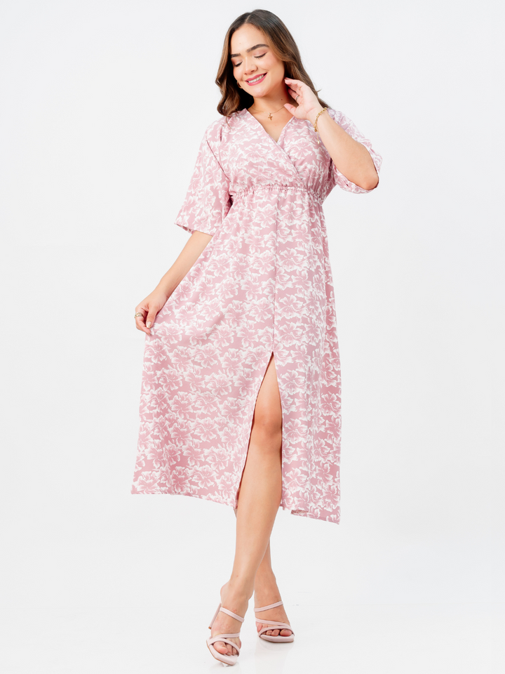 VESTIDO RENATA - PALO ROSA