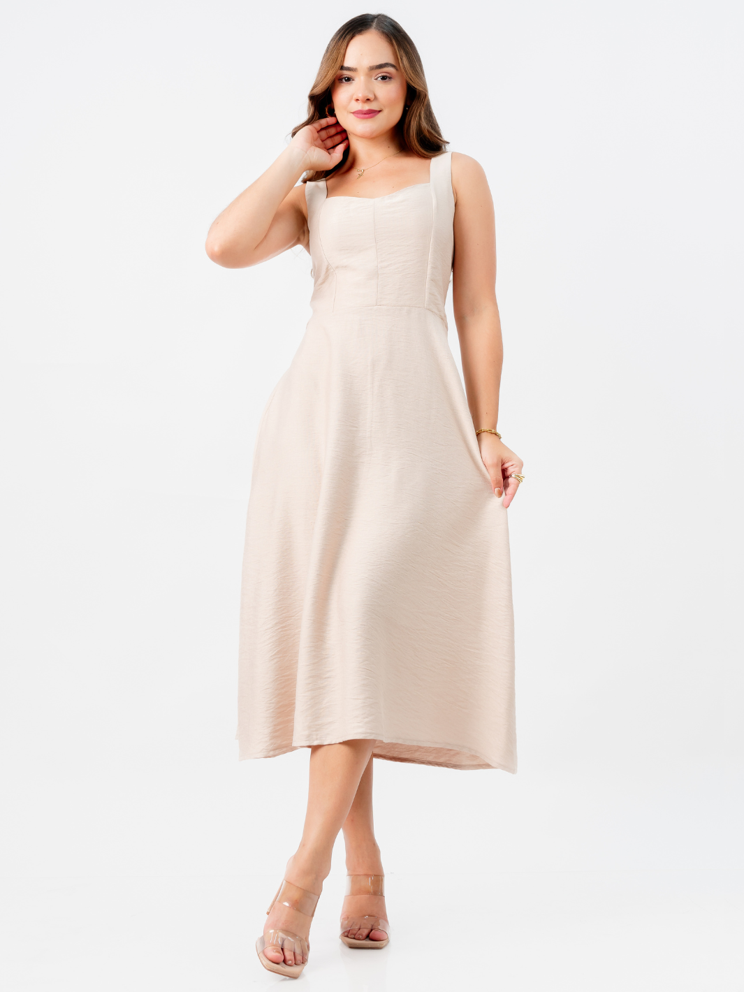 VESTIDO SALLY - NUDE