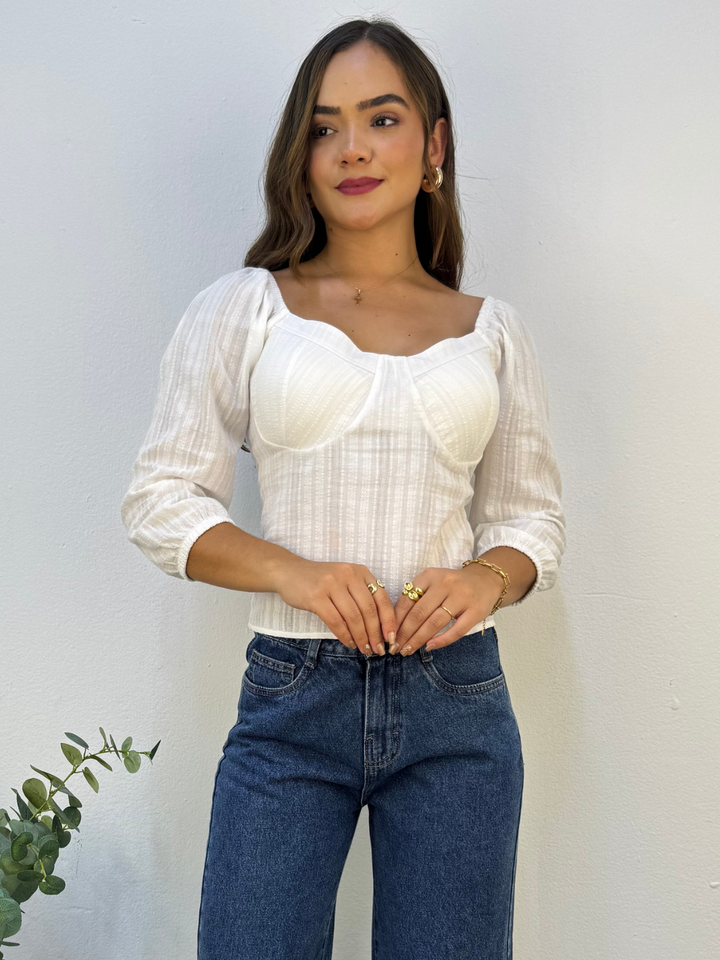 BLUSA FABIANA - PERLA