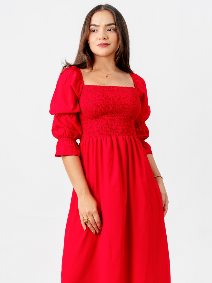 VESTIDO MEGAN - ROJO