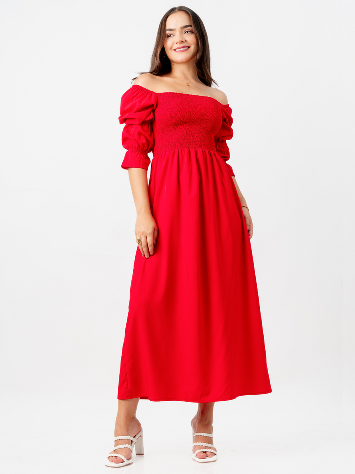 VESTIDO MEGAN - ROJO