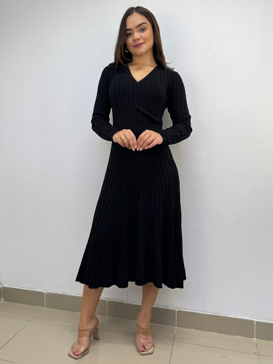 VESTIDO YESI - NEGRO