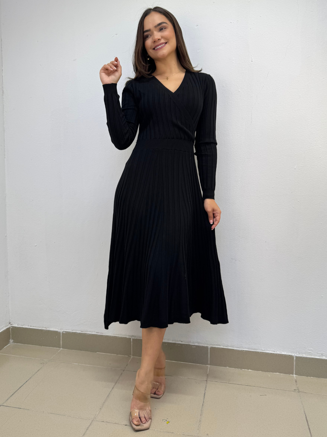 VESTIDO YESI - NEGRO