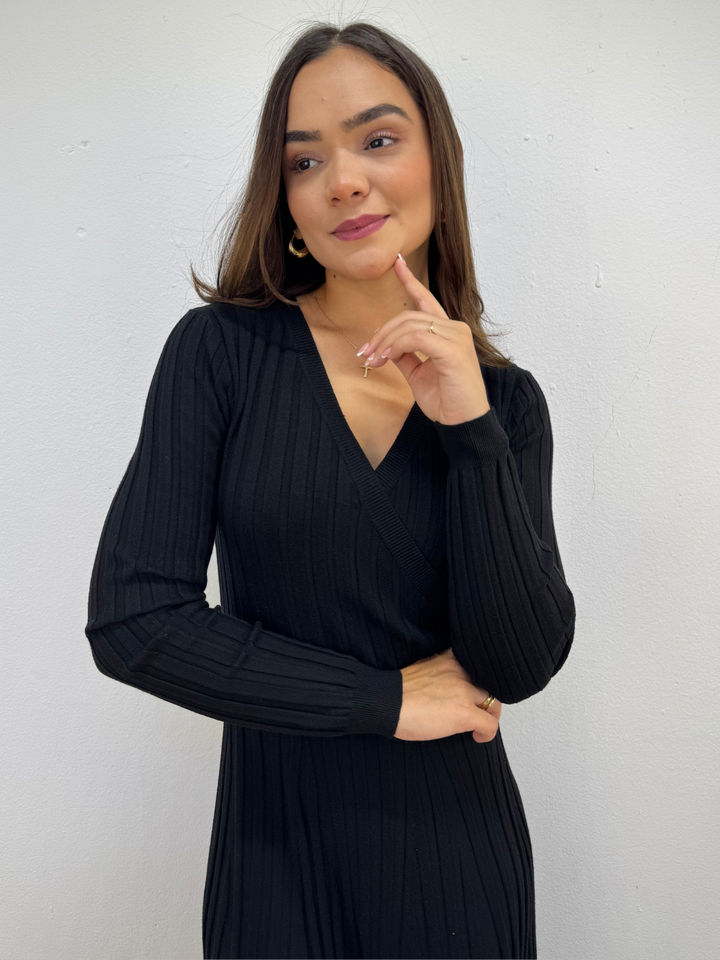 VESTIDO YESI - NEGRO