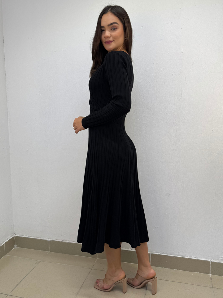 VESTIDO YESI - NEGRO