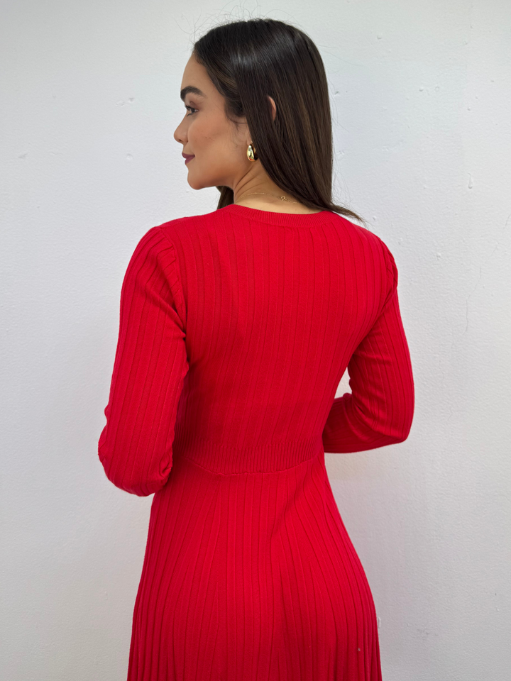 VESTIDO YESI - ROJO