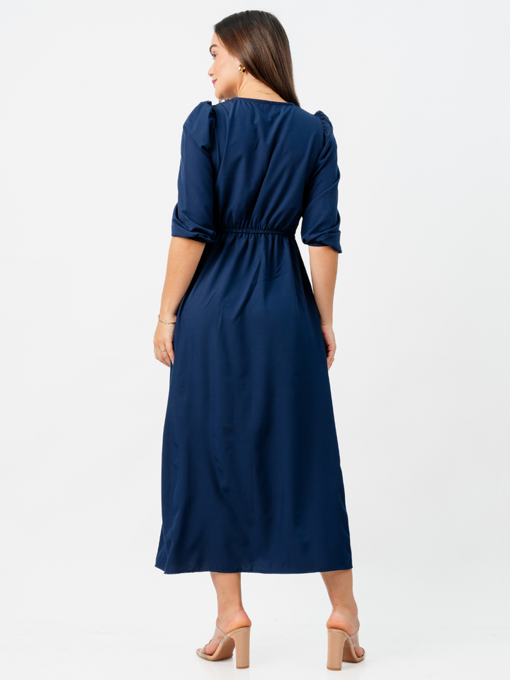 VESTIDO LEONI - AZUL