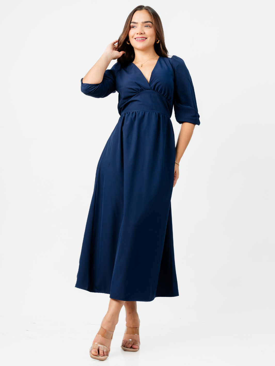 VESTIDO LEONI - AZUL