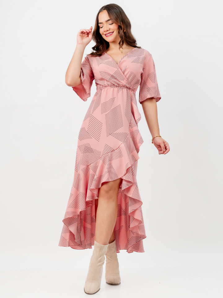 VESTIDO MAYRA - ROSADO