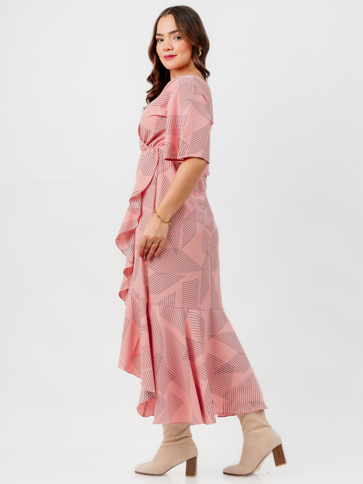 VESTIDO MAYRA - ROSADO