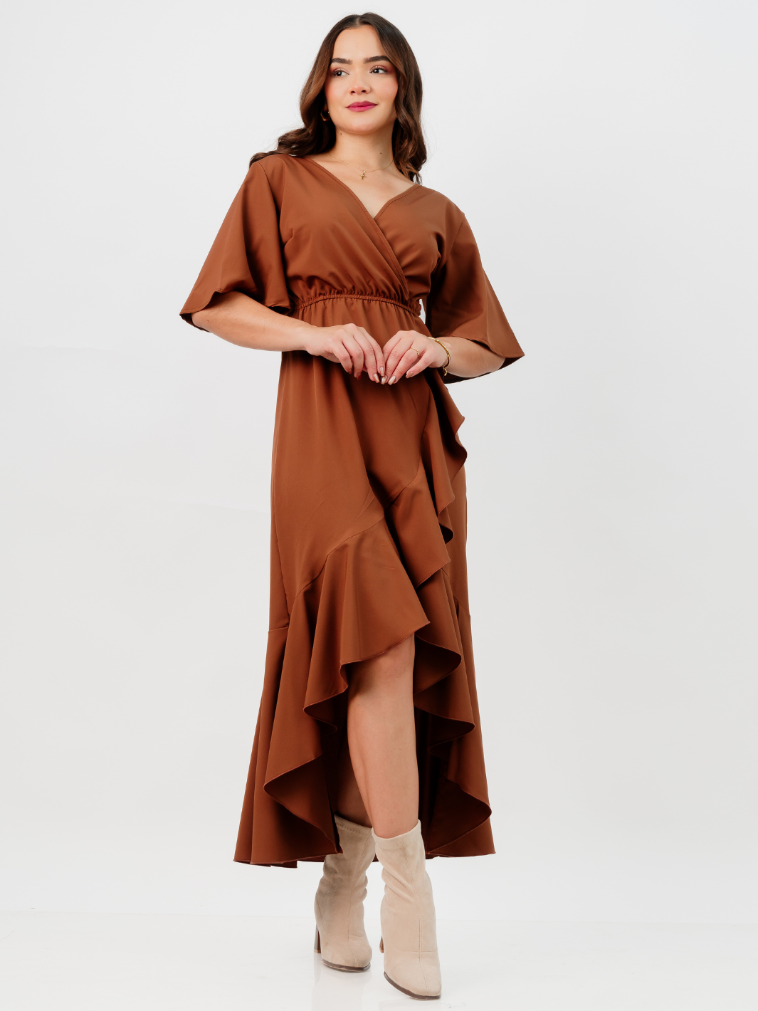 VESTIDO MAYRA - CHOCOLATE