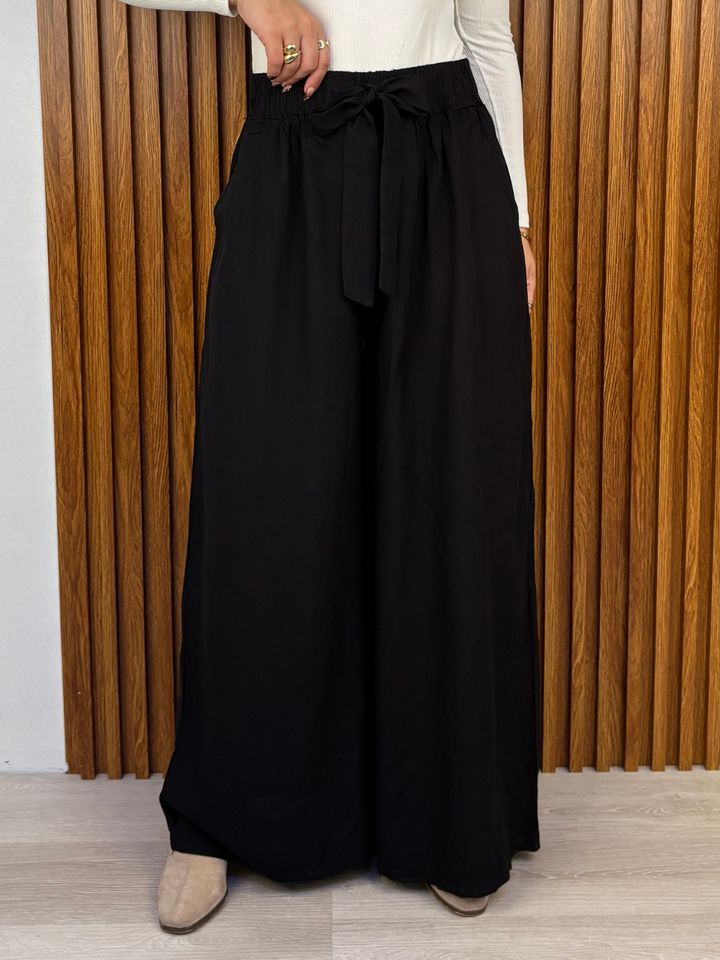 PANTALON PALAZZO VENTURA NEGRO