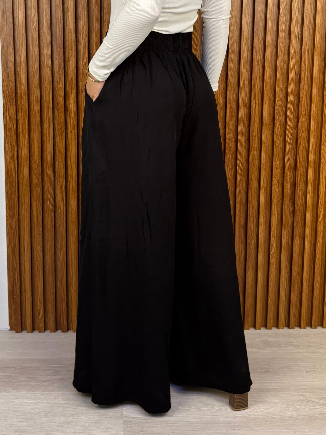 PANTALON PALAZZO VENTURA NEGRO