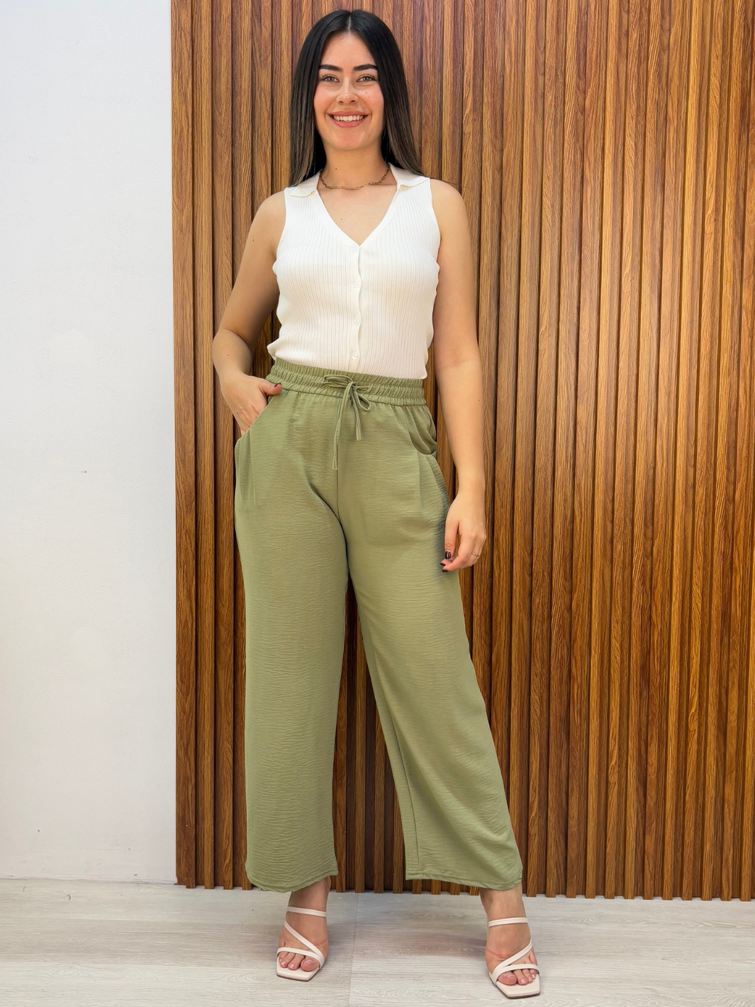 PANTALON CASUAL AMAPOLA VERDE