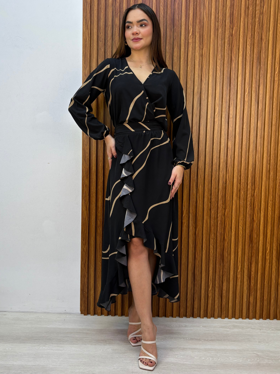 SET DE BLUSA Y FALDA EDITH NEGRO