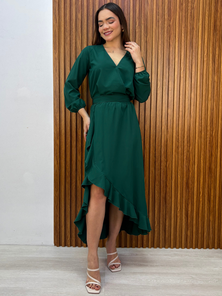 SET DE BLUSA Y FALDA EDITH VERDE