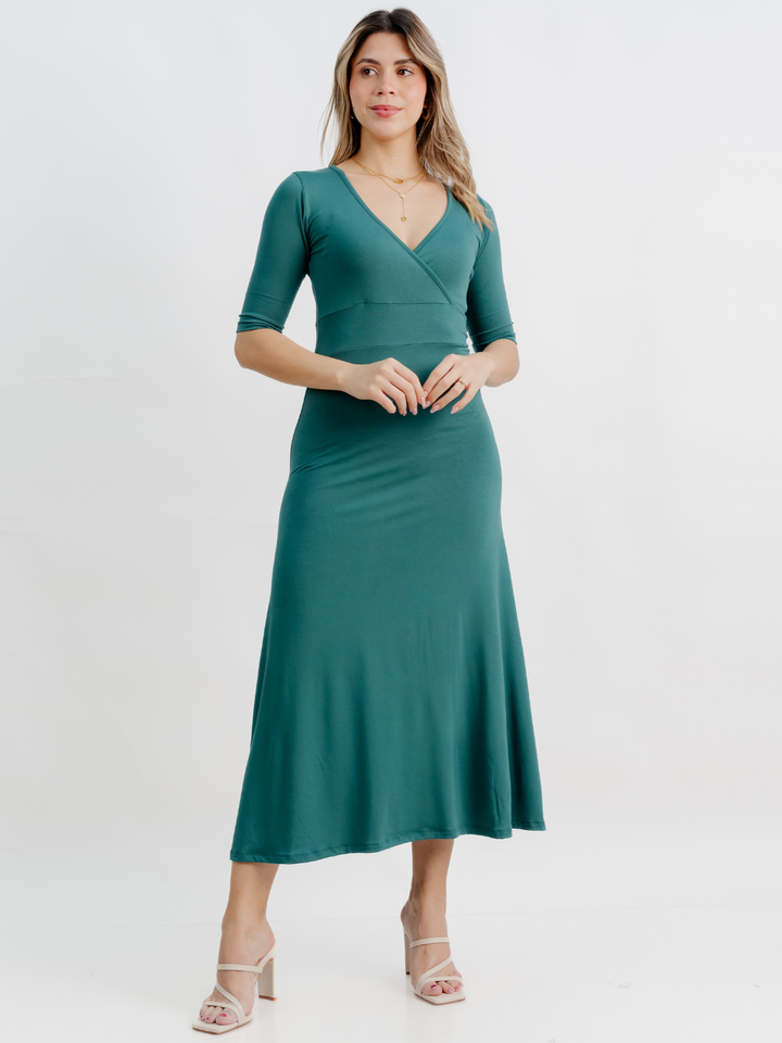 VESTIDO CON MANGA 3/4 LARA JADE