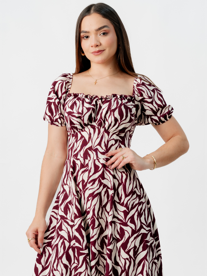 VESTIDO ROMANTICO LARGO NELLY VINO