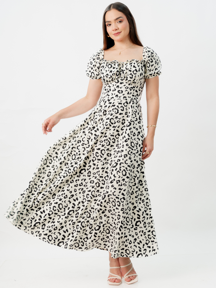 VESTIDO ROMANTICO LARGO NELLY PERLA