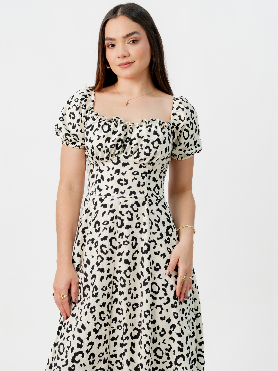 VESTIDO ROMANTICO LARGO NELLY PERLA