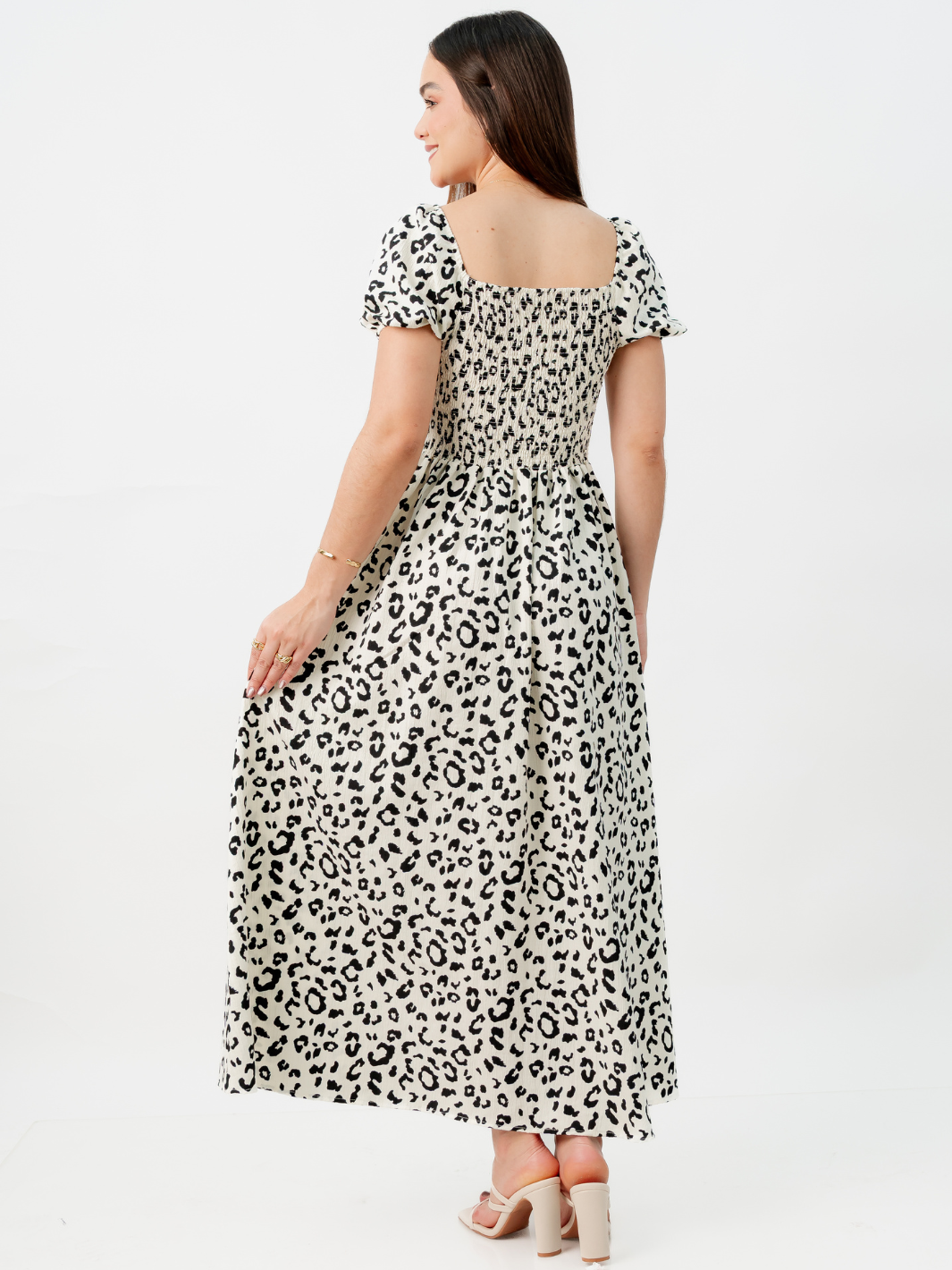 VESTIDO ROMANTICO LARGO NELLY PERLA