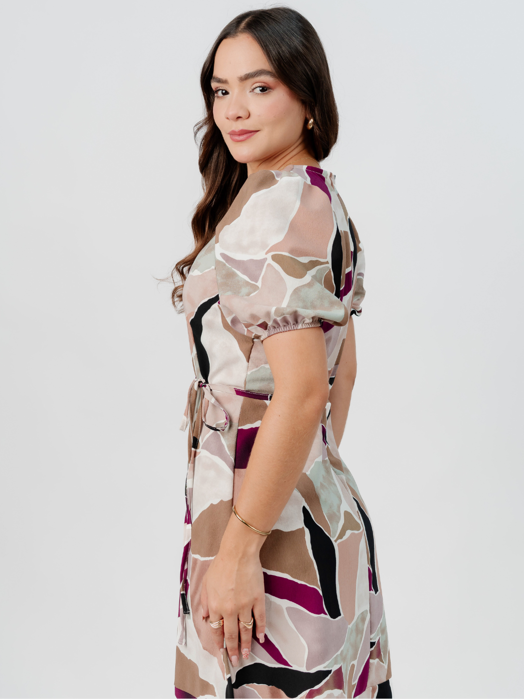 VESTIDO CASUAL LARGO OLIVIA MULTICOLOR