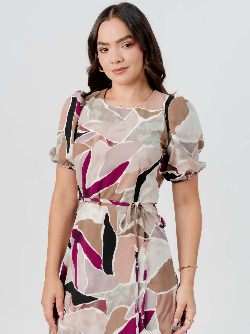 VESTIDO CASUAL LARGO OLIVIA MULTICOLOR